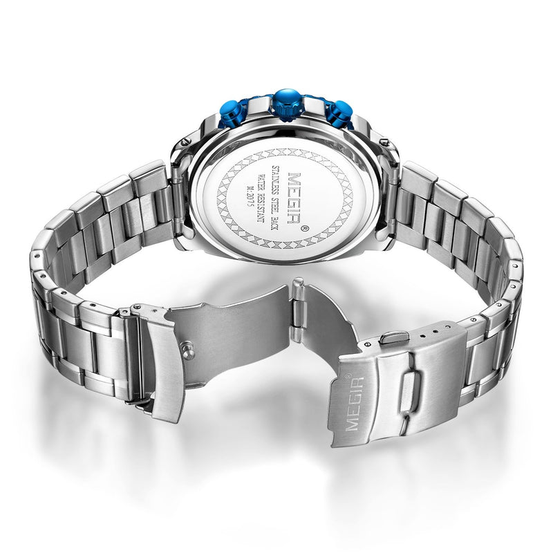 MEGIR 2075 Chronograph Luxury Watch – Bold Style & Precision detail view