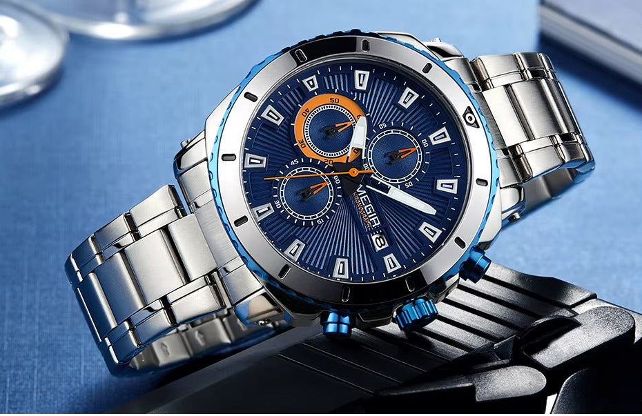 MEGIR 2075 Chronograph Luxury Watch – Bold Style & Precision